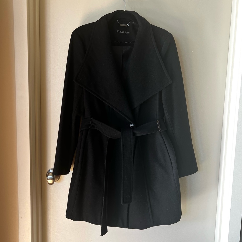 Calvin Klein | XL Black Pea Coat